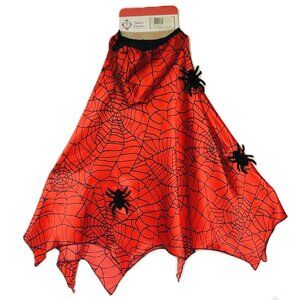New w/Tag-Great PretendersSpiderman Cape w/Attached Hood Size 5-6